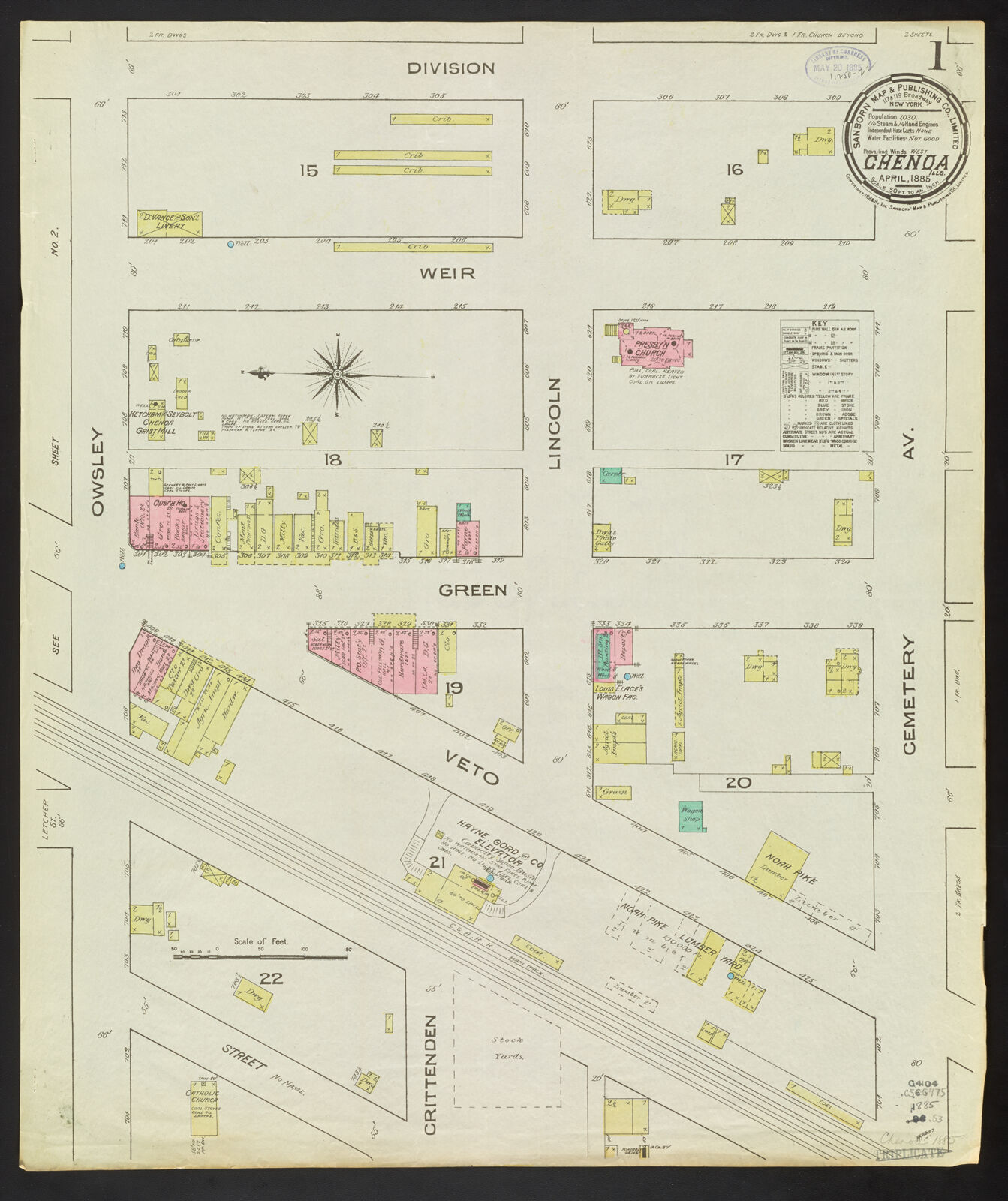 Chenoa, Ills., April 1885 Digital Collections at the University of