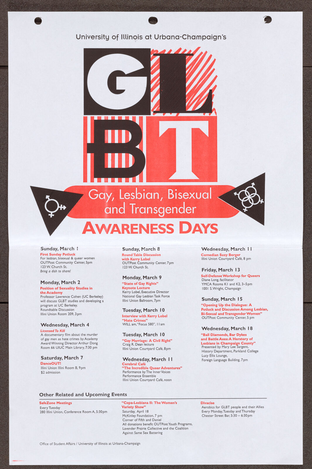 GLBT Awareness Days | Digital Collections at the University of Illinois at  Urbana-Champaign Library
