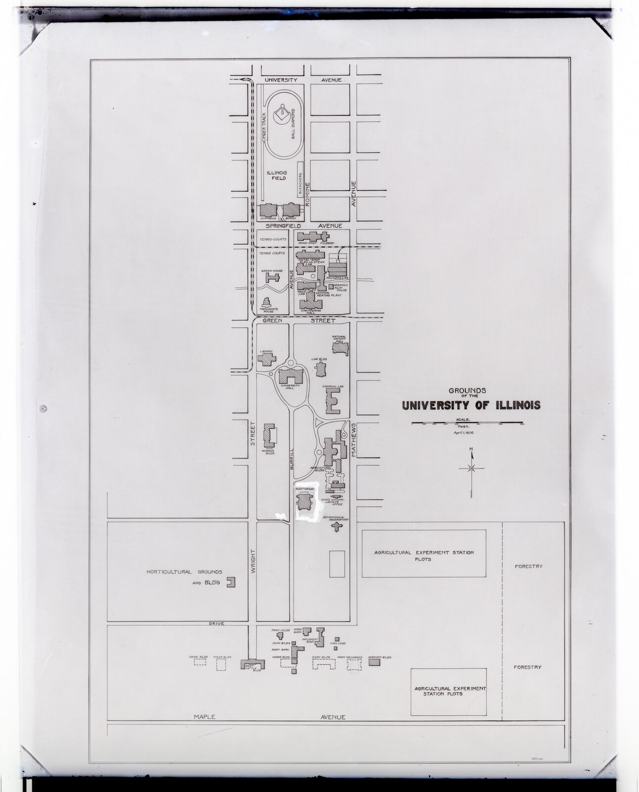 Grounds Of University Of Illinois 1906 Digital Collections At The University Of Illinois At 2282