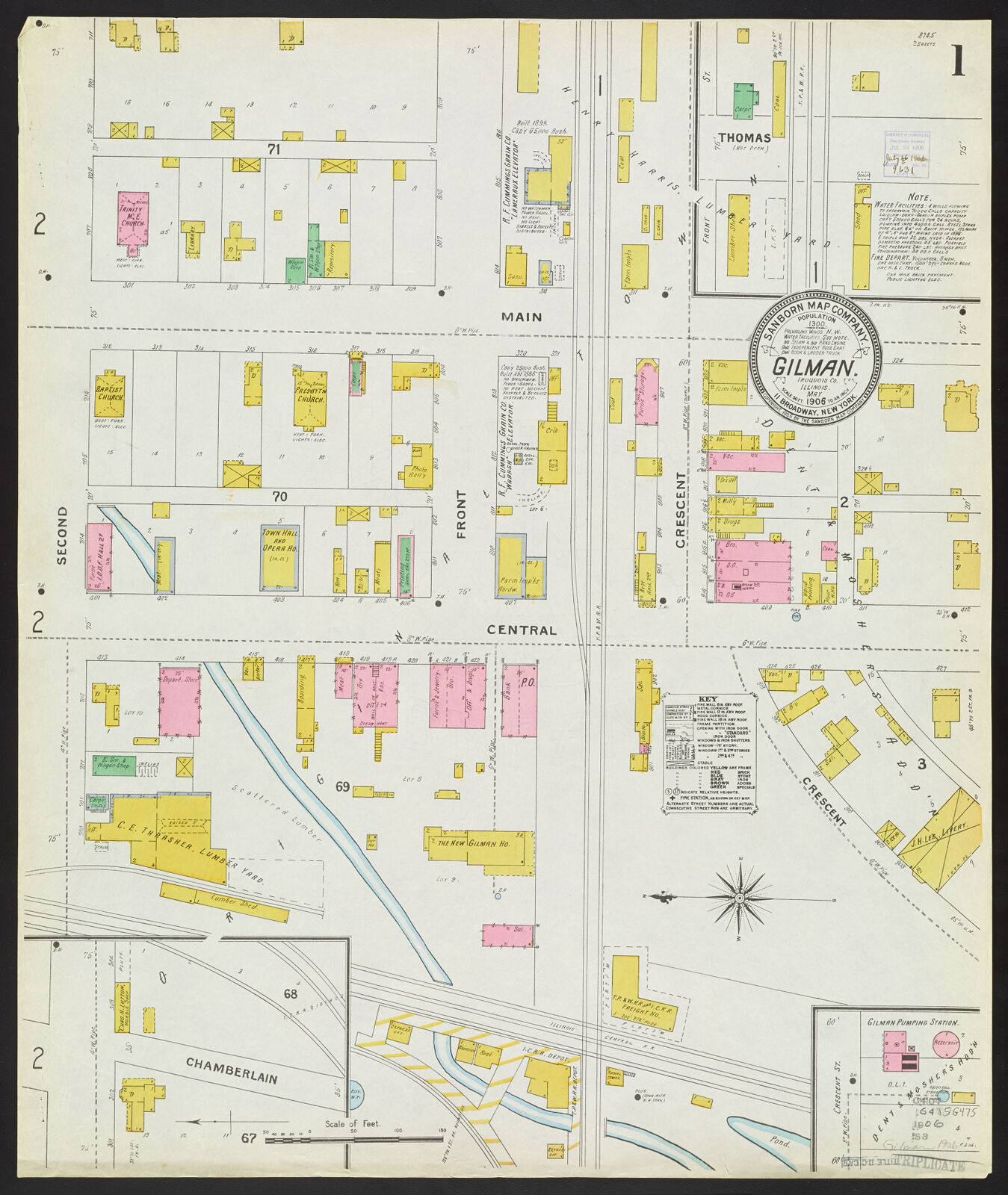 Gilman, Iroquois Co., Illinois, May 1906 Digital Collections at the