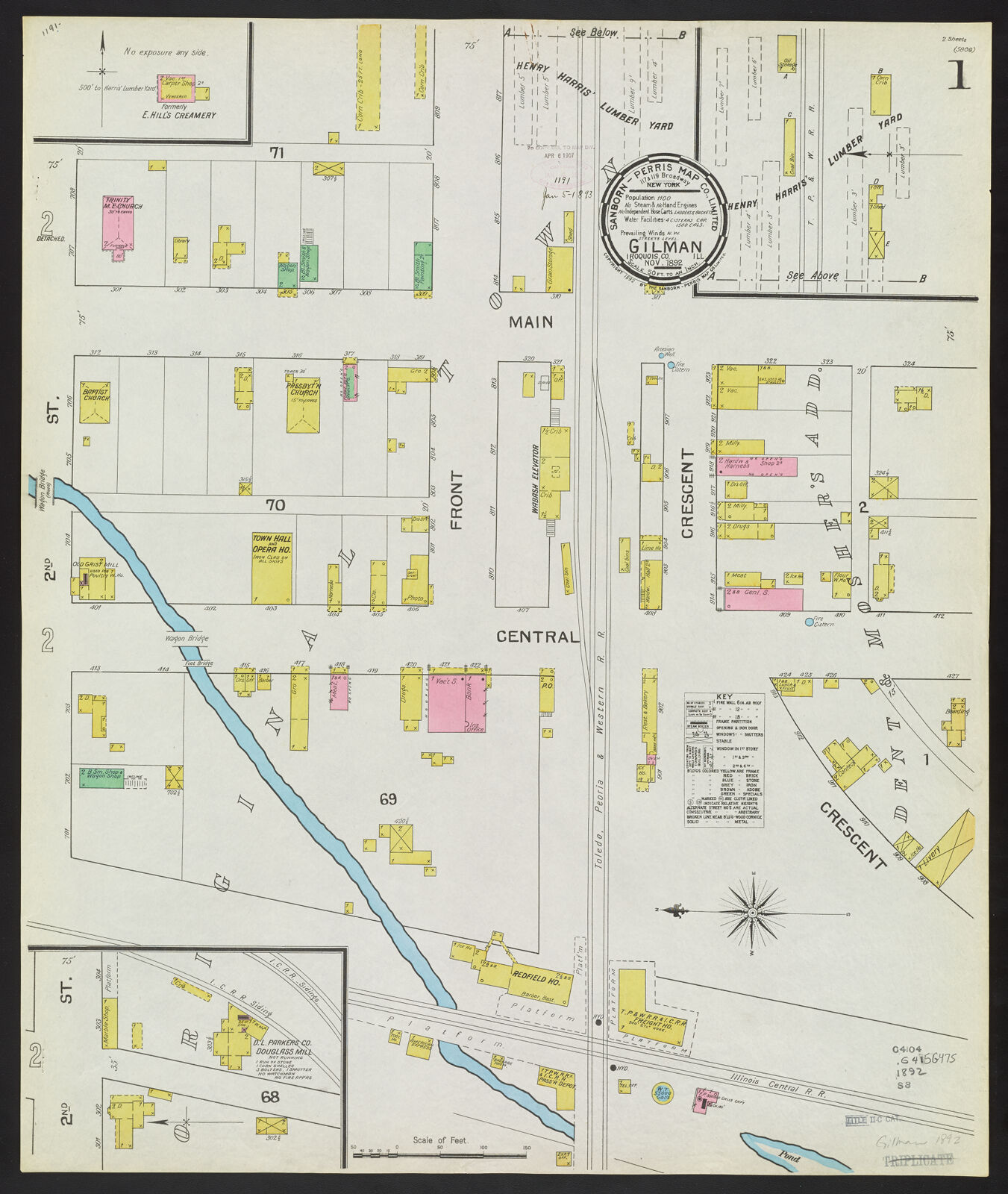 Gilman, Iroquois Co., Ill., Nov. 1892 Digital Collections at the