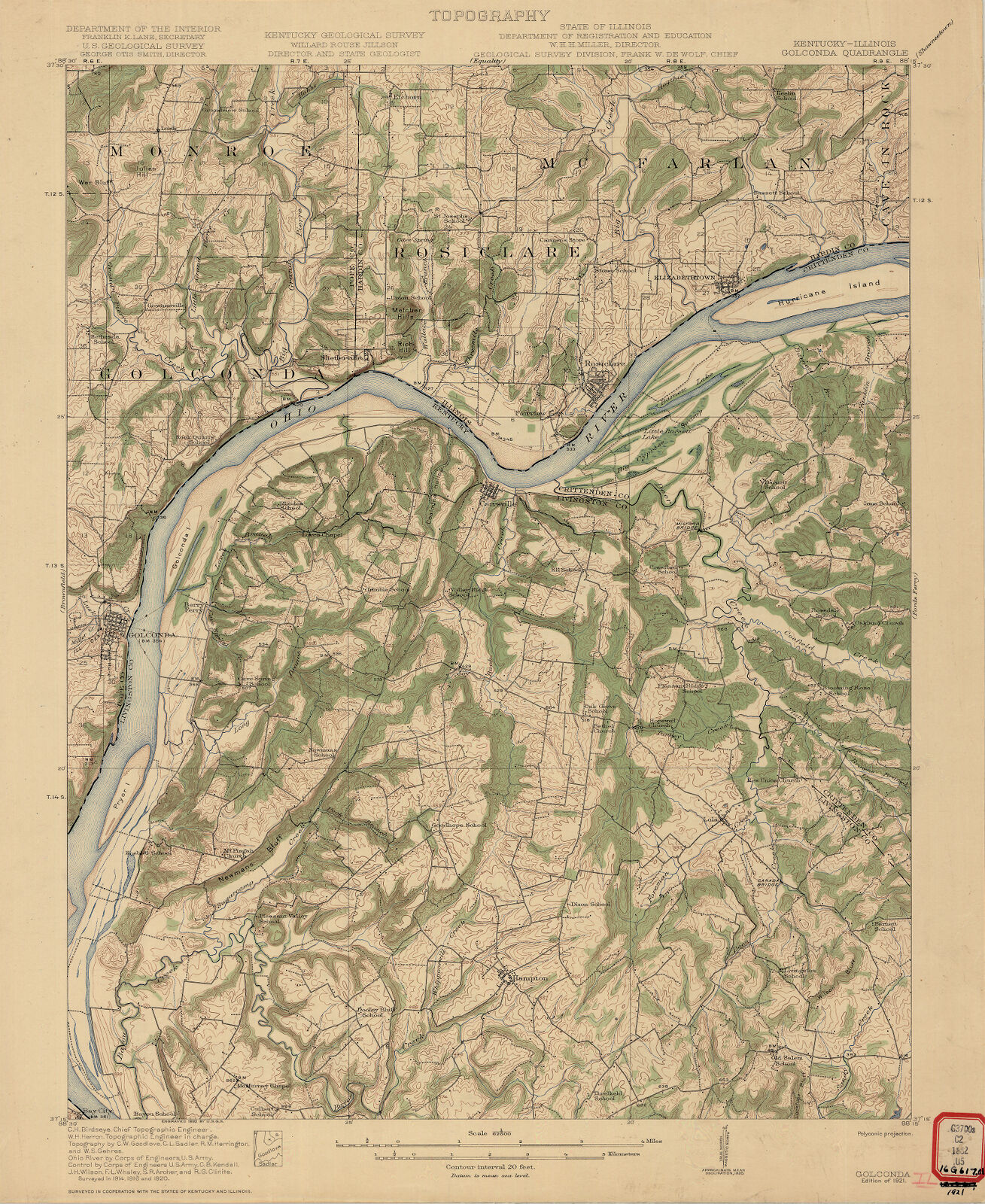 KentuckyIllinois Golconda quadrangle topography Digital